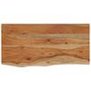 vidaXL Vegghylle 60x30x3,8 cm rektangul&aelig;r heltre akasie naturlig kant