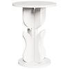 vidaXL Kaffebord Hvit 39,5 x 39,5 x 53,5 cm Heltre furu