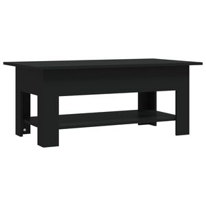 vidaXL Salongbord svart 102x55x42 cm konstruert tre