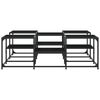 vidaXL Salongbord svart 121x121x40 cm konstruert tre