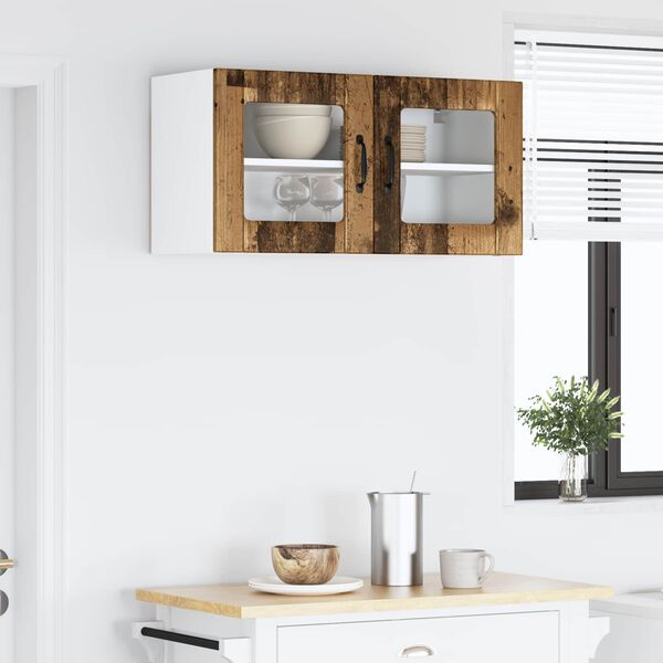 vidaXL Kj&oslash;kkenskap Gammelt tre 80 x 31 x 40 cm Konstruert tre