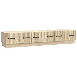 vidaXL TV-skap med skuff Sonoma eik 147 x 34,5 x 27 cm Konstruert tre