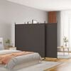 vidaXL Romdeler 3 paneler brun 525x180 cm stoff