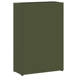 vidaXL Regn paraplystativ Olivengr&oslash;nn 28 x 12 x 41 cm St&aring;l