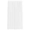 vidaXL Blondegardin med gardiner Blomster Hvit 200 x 200 cm Polyester