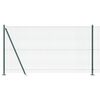 vidaXL Gjerdep&aring;le gr&oslash;nn 10 x 1,2 m (12 x 12 mm maske) St&aring;l og PVC