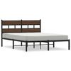 vidaXL Sengeramme uten madrass med hodegavl brun eik 150x200 cm