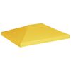 vidaXL Toppduk til paviljong 270 g/m&sup2; 4x3 m gul