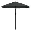 vidaXL Parasoll med aluminiumsstang 250 cm antrasitt