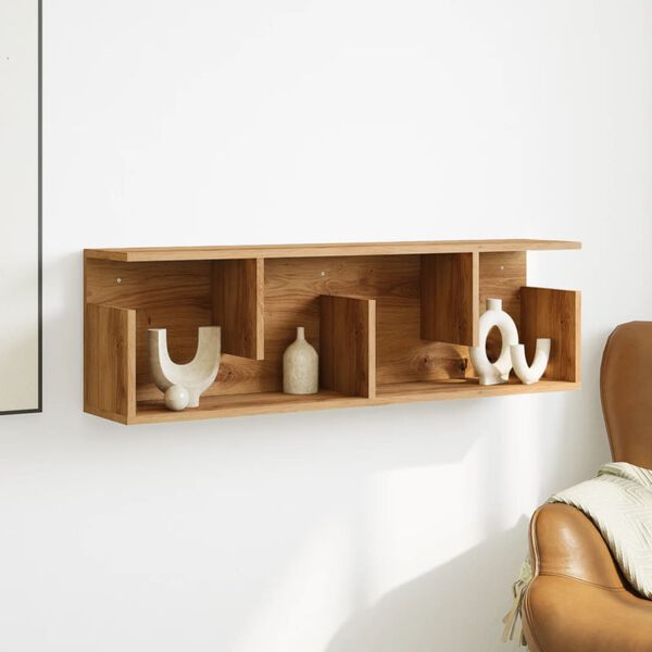 vidaXL Veggskap 100x20x30 cm artisan eik konstruert tre