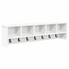 vidaXL Vegghengt kleshenger Veggmontert Hvit 100 x 16 x 26 cm