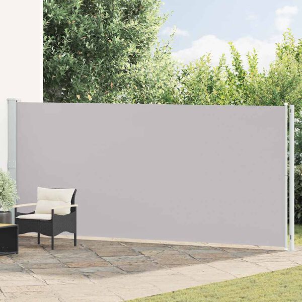 vidaXL Uttrekkbar sidemarkise 180x600 cm gr&aring;