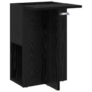 vidaXL Avlastningsbord Svart Eik 35 x 40 x 55 cm Konstruert tre