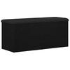 vidaXL Oppbevaringsbenk Svart eik 102 x 42 x 45 cm Konstruert tre