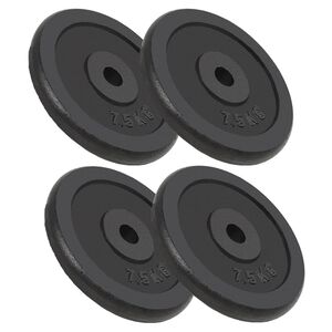 vidaXL Vektskiver 4 stk 4x7,5 kg st&oslash;pejern