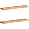vidaXL Vegghyller 2 stk 80x20x3,5 cm heltre akasie