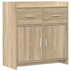 vidaXL Serviesskap Sonoma eik 75 x 36 x 80 cm Konstruert tre