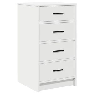 vidaXL Serviesskap Hvit 40 x 41 x 75 cm Konstruert tre