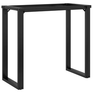 vidaXL Ben for spisebord O-ramme 80x40x73 cm st&aring;l