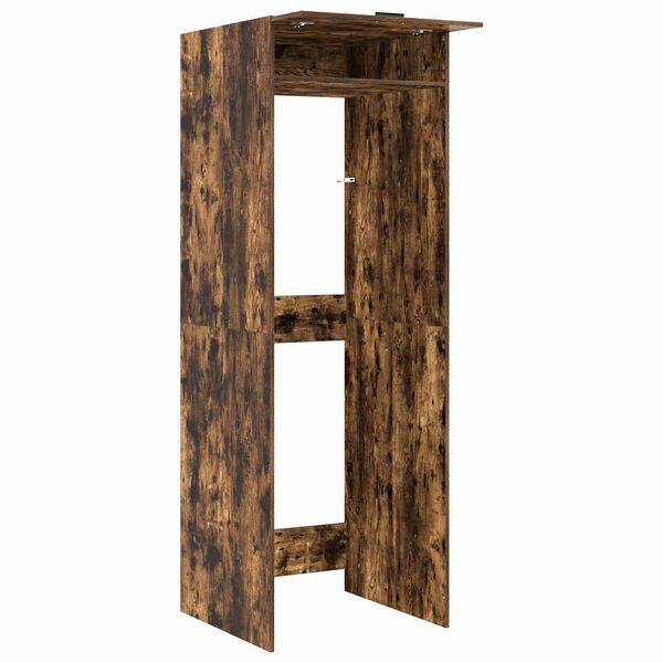 vidaXL Vaskemaskin skap med lagring 2 pcs R&oslash;kt eik 67,5 x 68 x 200 cm