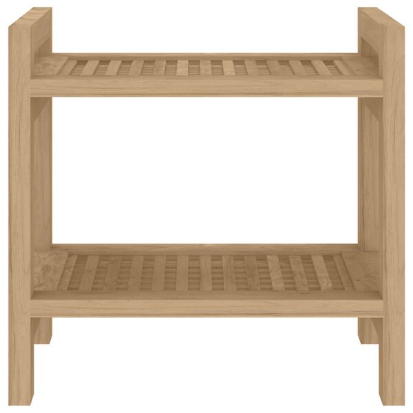 vidaXL Sidebord til baderom 60x30x45 cm heltre teak