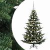 vidaXL Kunstig juletre med julekuler 120 cm 150 LED-lys Varmhvit