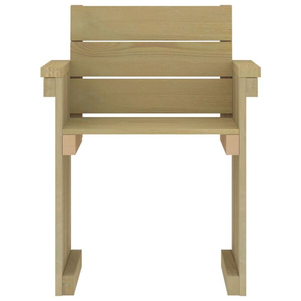 vidaXL Spisestue til hage 7 stk impregnert furu