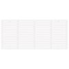 vidaXL Veggmontert sengegavl hvit 186x3x91,5 cm heltre furu