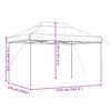 vidaXL Sammenleggbart partytelt pop-up beige 410x279x315 cm