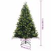 vidaXL Kunstig Hengt Julegran med 150 LED-lys gr&oslash;nn 150 cm PVC og PE
