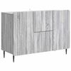 vidaXL Serviesskap Gr&aring; sonoma 89 x 34,5 x 62 cm Konstruert tre