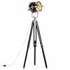 vidaXL Gulvlampe med stativ heltre mango 171 cm svart