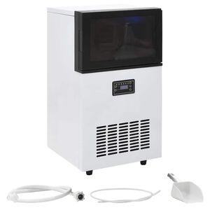 vidaXL Isbitmaskin 45 kg/24 t svart