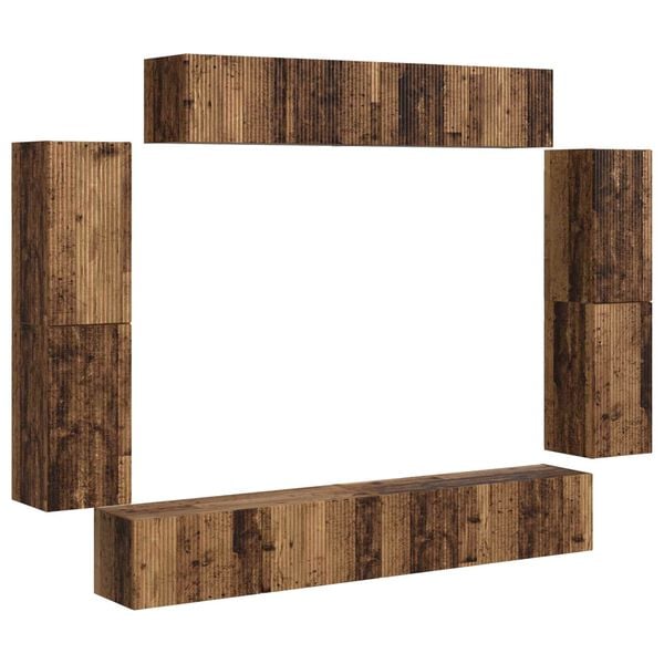 vidaXL 4 pcs Gamle tre