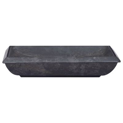 vidaXL Vask 50x35x10 cm marmor svart