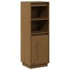 vidaXL Highboard honningbrun 37x34x110 cm heltre furu