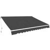 vidaXL Foldbar markise manuell 600 cm antrasitt