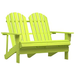 vidaXL Adirondack hagestol 2-seters heltre gran gr&oslash;nn
