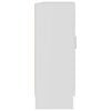 vidaXL Vitrine hvit 82,5x30,5x80 cm konstruert tre