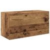vidaXL Veggskap til baderom gammelt tre 60x25x30 cm konstruert tre