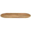 vidaXL Bordplate 110x40x3,8 cm oval heltre mango