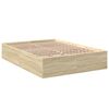 vidaXL Sengeramme sonoma eik 140x200 cm konstruert tre