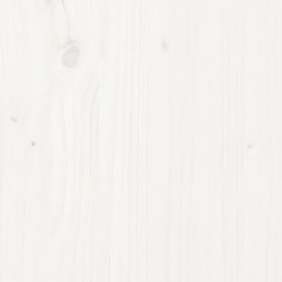 vidaXL Sengegavl hvit 185,5x4x100 cm heltre furu