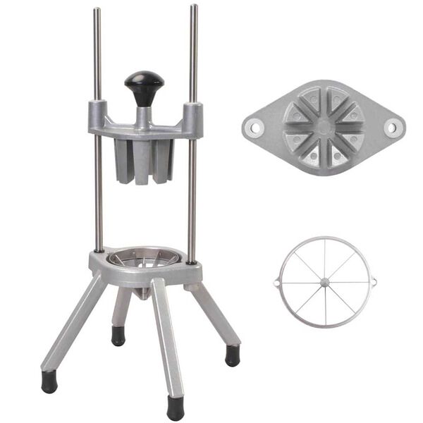 vidaXL Fruktsk&aelig;rer s&oslash;lv 20 x 20 x 48 cm St&oslash;pt aluminium