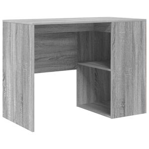 vidaXL Skrivebord Gr&aring; Sonoma Konstruert tre 102 x 50 x 75 cm
