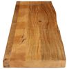 vidaXL Bordplate 160x40x2,5 cm naturlig kant heltre mango