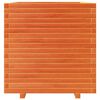 vidaXL Plantekasse voksbrun 70x70x72,5 cm heltre furu