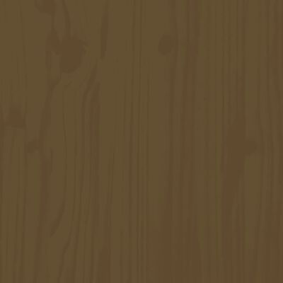 vidaXL Skrivebord honningbrun 110x50x75 cm heltre furu