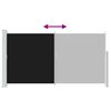 vidaXL Uttrekkbar sidemarkise 160x300 cm svart