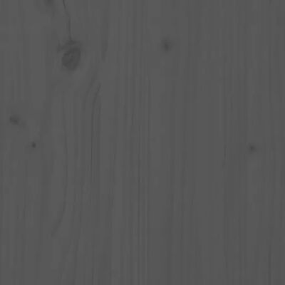 vidaXL Uttrekkbar dagseng grå 2x(90x190) cm heltre furu